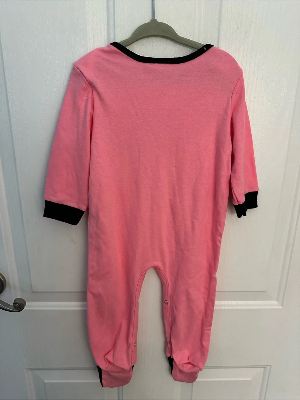 Harley-Davidson® Baby Girls' Glittery Interlock Footed Coveralls, Pink
